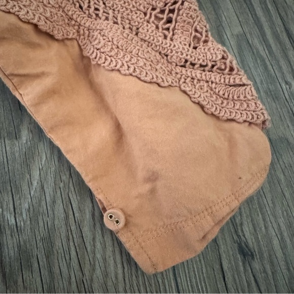 Free People Brunch Date Top Peached Copper Small - Picture 6 of 8